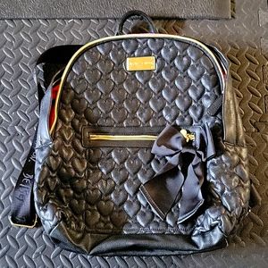 Super Cute Betsy Johnson black backpack